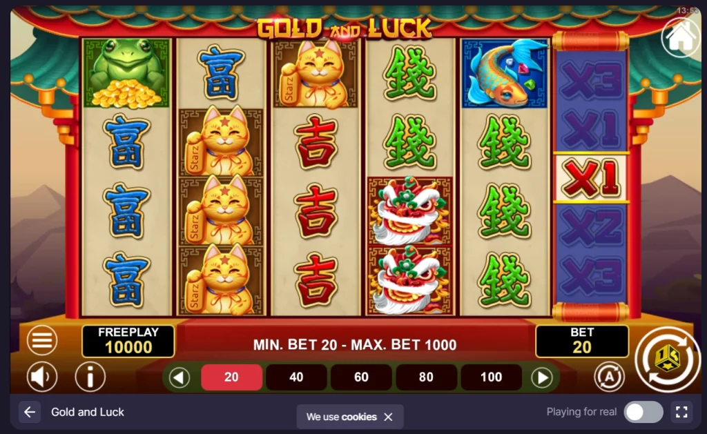 Demo version of Gold and Luck game