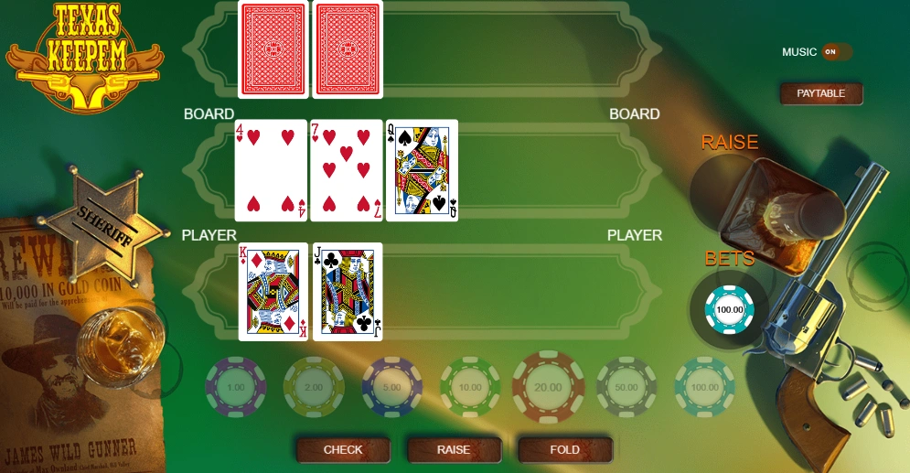 Casino Hold’em demo version at 1x